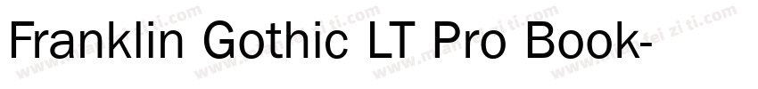 Franklin Gothic LT Pro Book字体转换